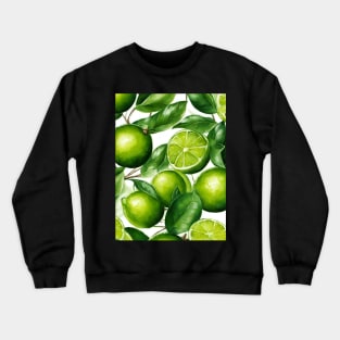 Limes on white Crewneck Sweatshirt